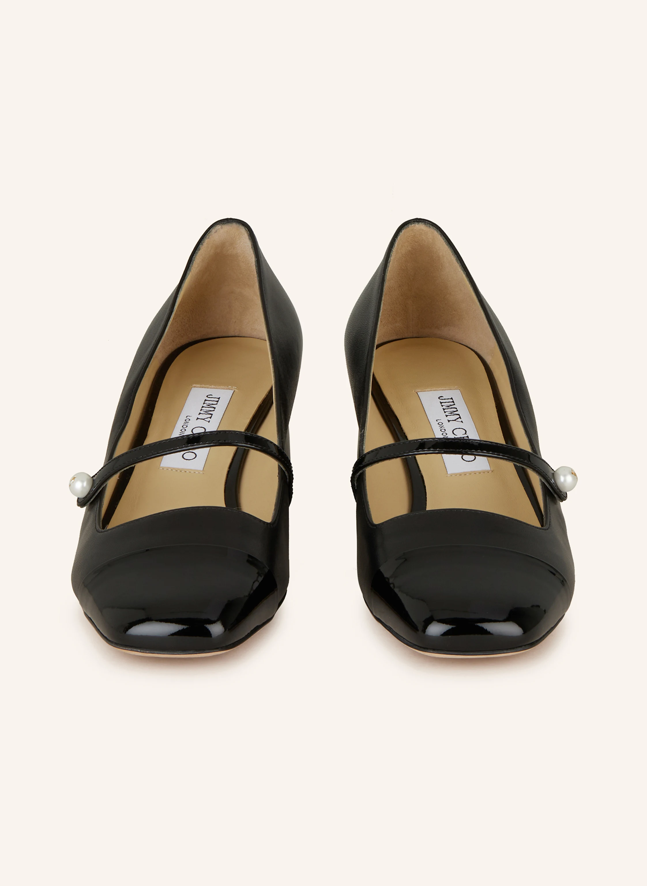 JIMMY CHOO Mary-Jane-Pumps ELISA 45 mit Schmuckperlen