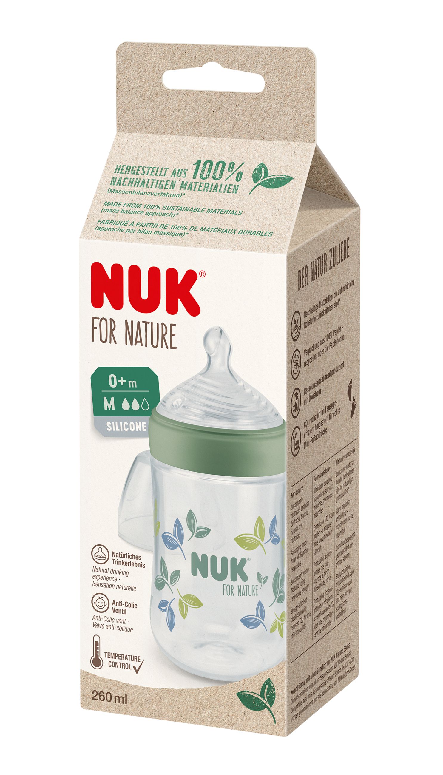 NUK Babyflasche grün
