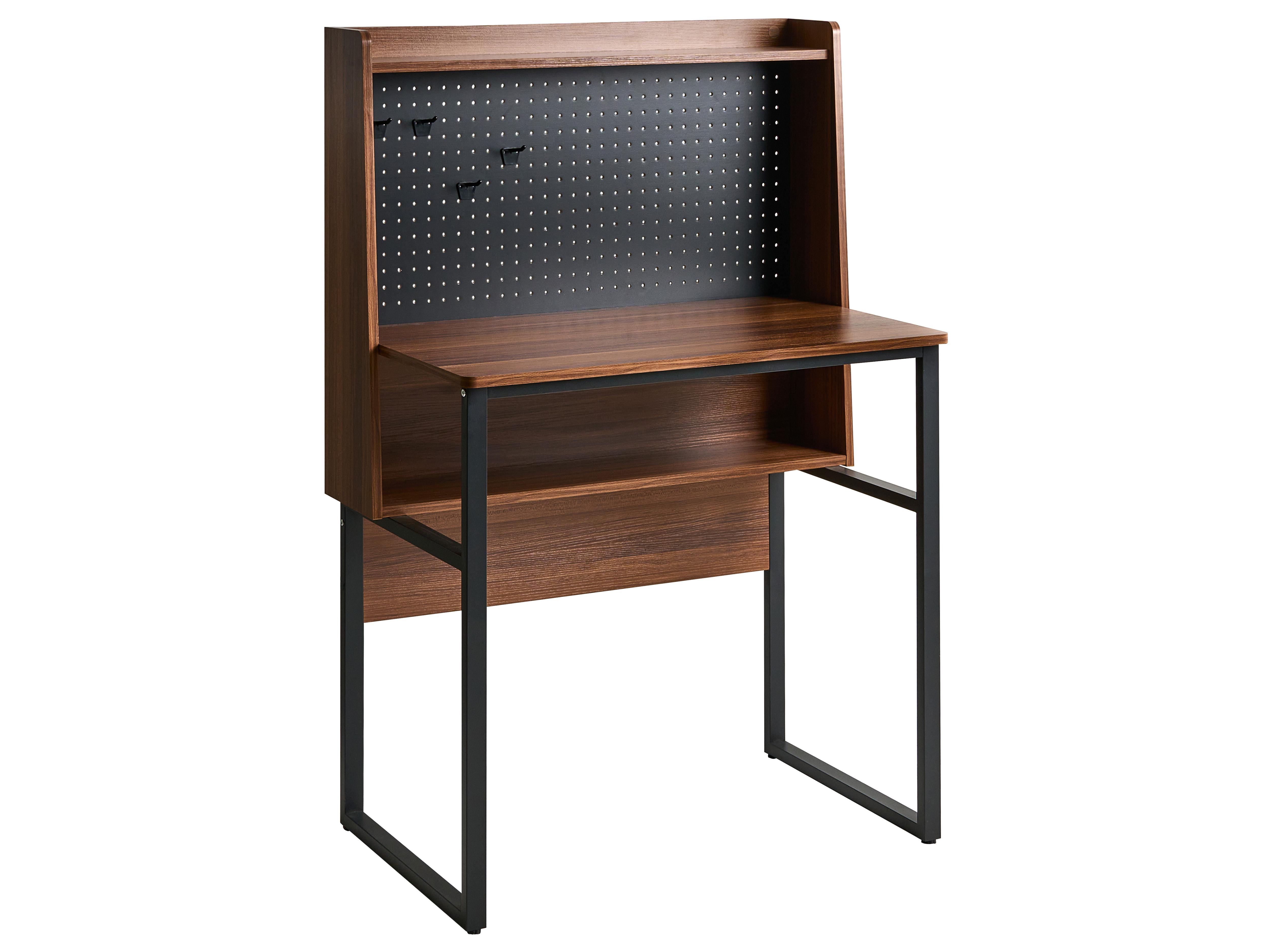 Thuiskantoor met ophangbord BUXTON Donkerbruin 84 cm 48 cm
