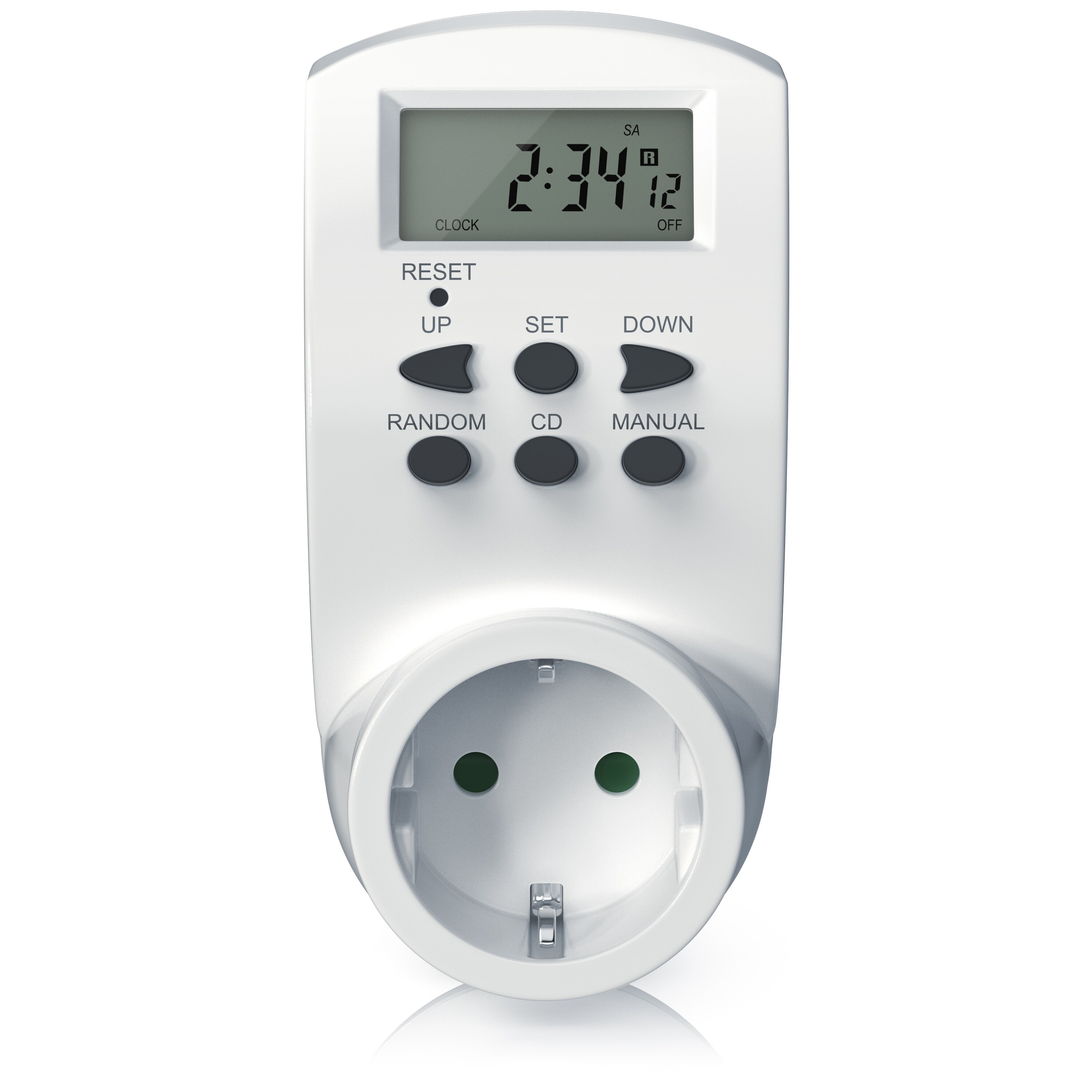 BEARWARE Zeitschaltuhr mit 1,4“ LCD-Display - 8 konfigurierbare Schaltprogramme
