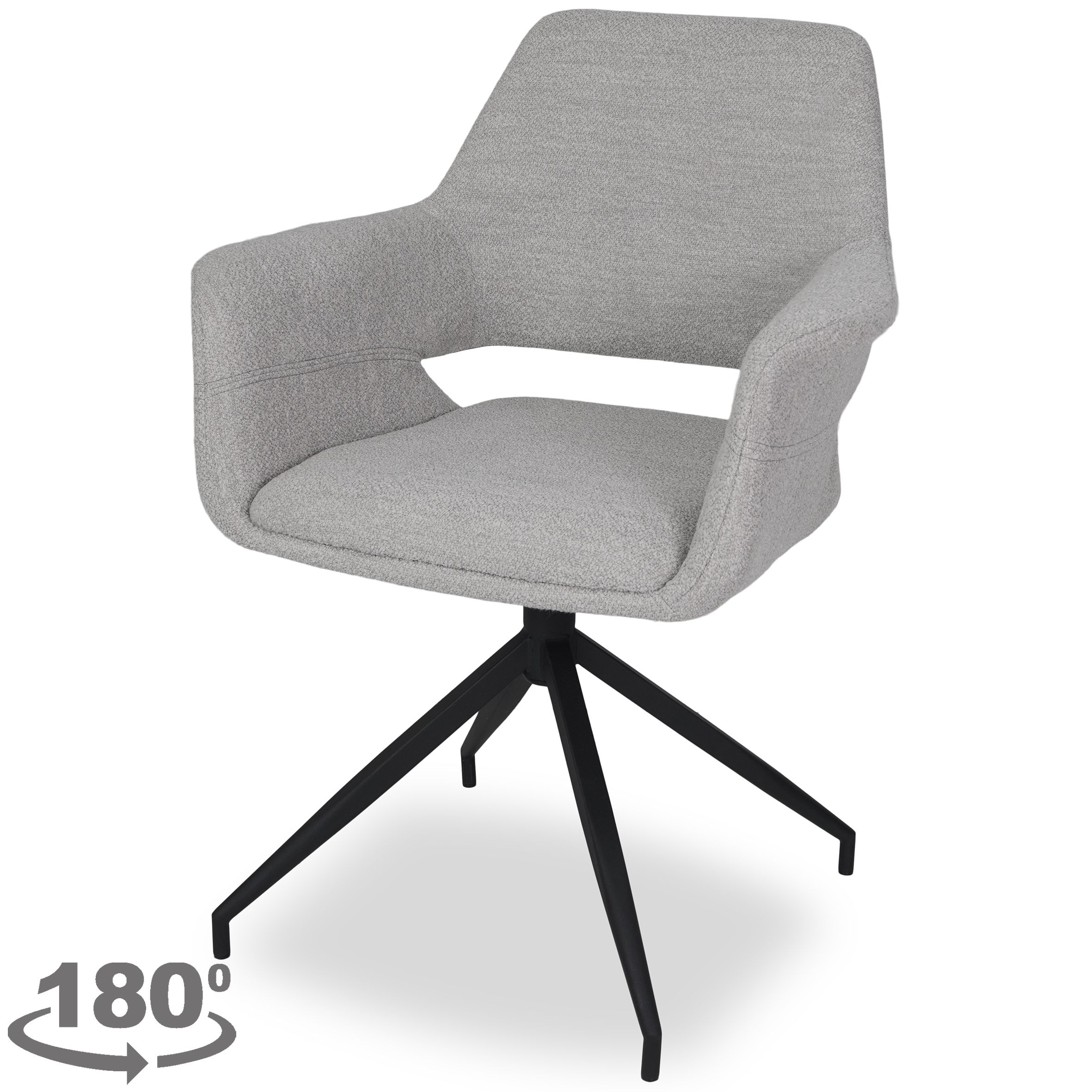 Eetstoel - teddy alpine Maeve B68 x D60 x H85 cm