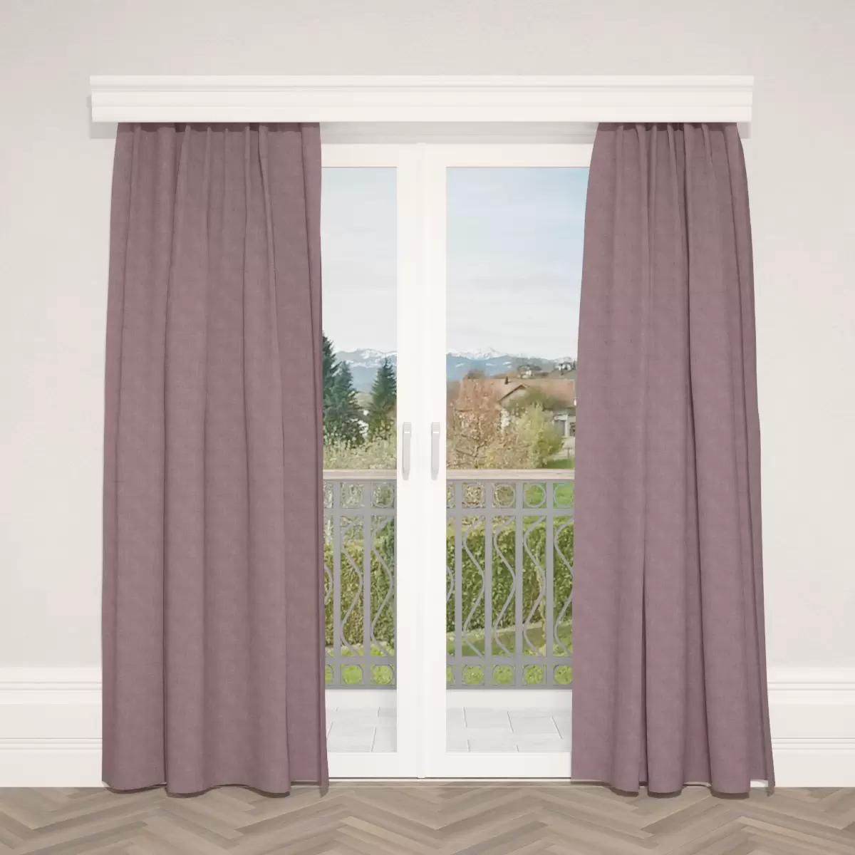 Verdunkelungsvorhang Nature CS Violett