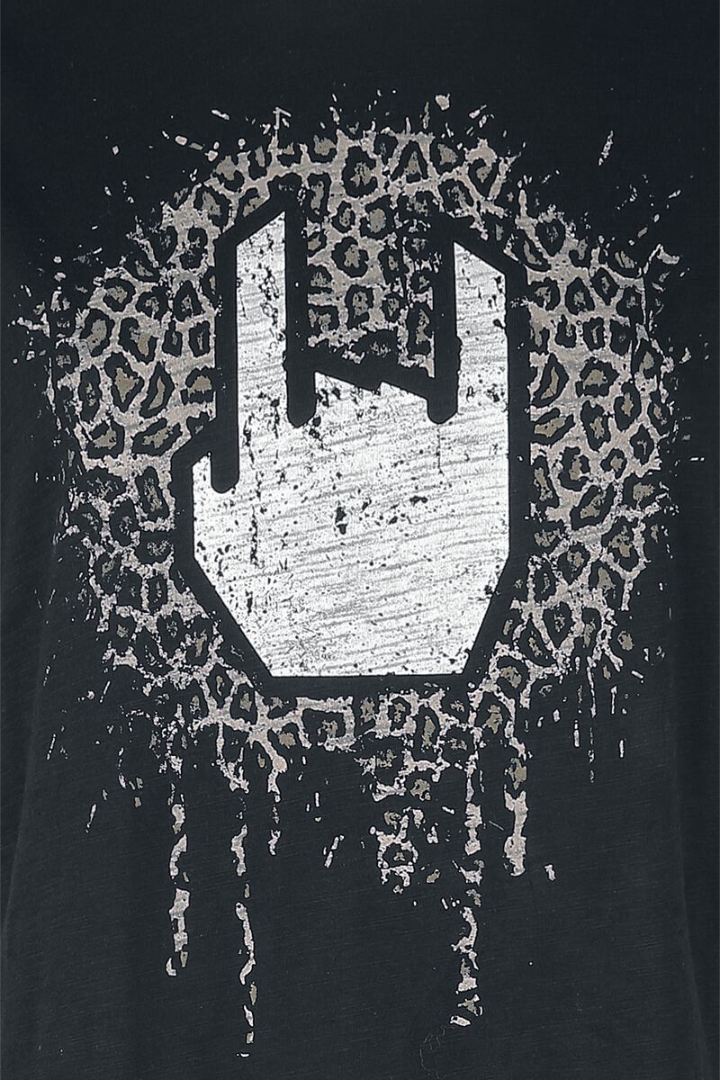 T-shirt avec rock hand & imprimé léopard | Collection EMP Stage T-Shirt Manches courtes