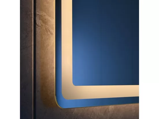LuxuryBain- Miroir de salle de bain LED 60x120cm anti buée et loupe de précision x3. LB-3612
