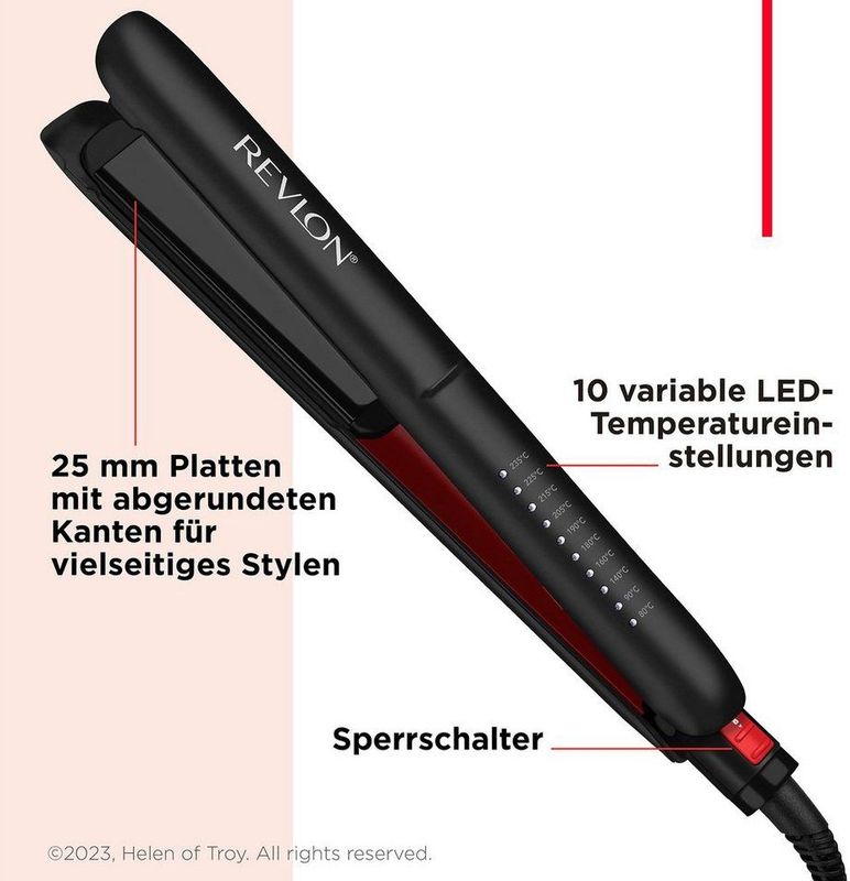 Revlon - Smoothstay Heat Copper - Stijltang - 25 Mm - Koper