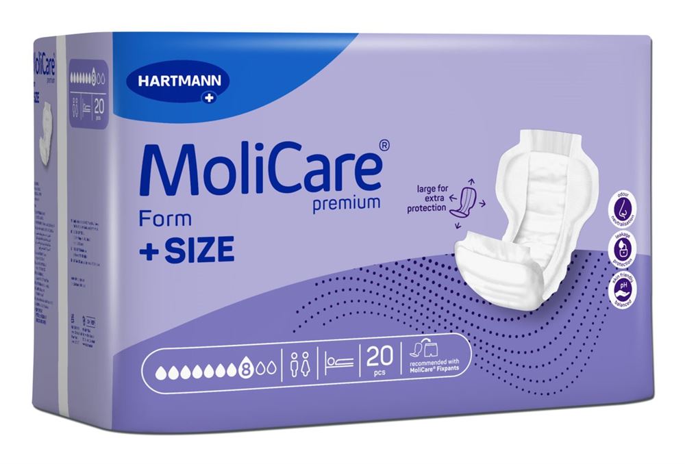 MOLICARE Premium Form<br>20 Stück, Beutel, +Size 8D
