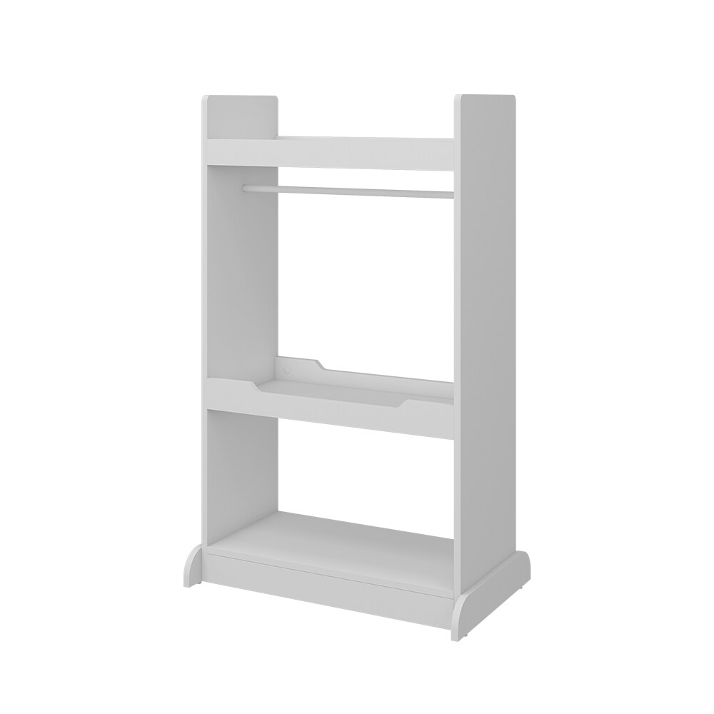 Vicco Kinderkleiderschrank Conny Weiß 67 x 110 cm mit Kleiderstange