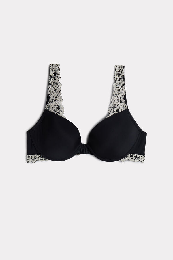 Sutiã Push-Up Bellissima Pretty Flowers em Microfibra