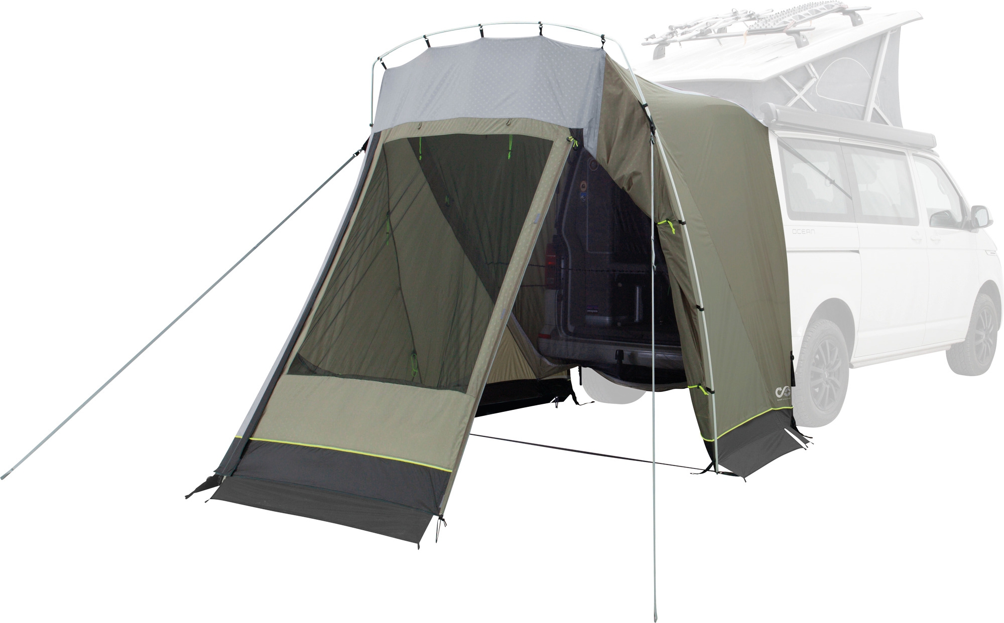 Outwell Sandcrest L Vorzelt / Heckzelt für Campingbusse / Transporter Grün
