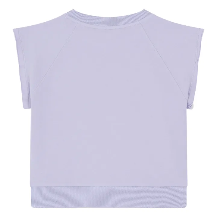 Hundred Pieces Sweat Manche Courte Coton Bio | Lilas