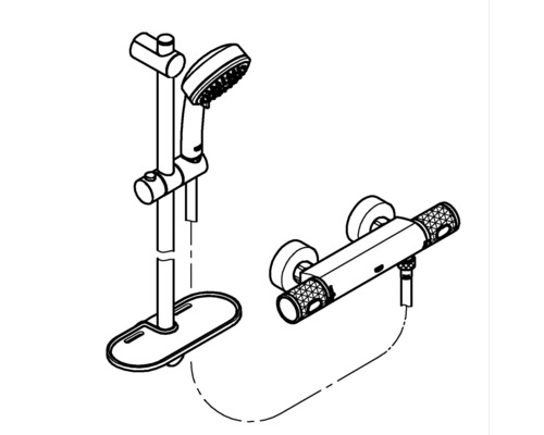 GROHE Douchemengkraan met Thermostaat PRECISION FEEL Chroom 34791000