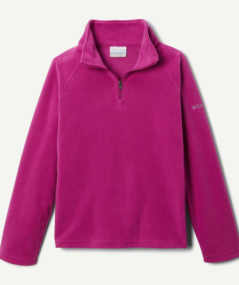 COLUMBIAPULL FILLE EN POLAIRE À DEMI-ZIP GLACIAL ROSE