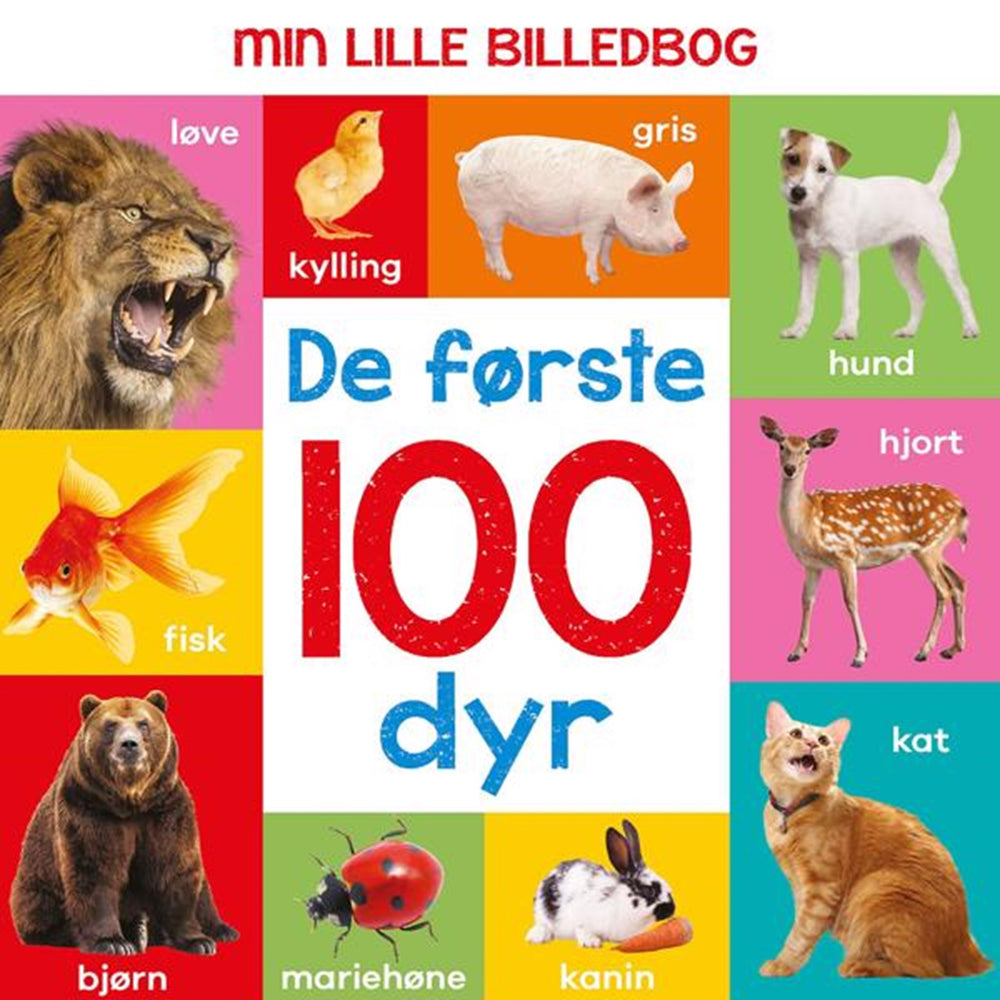 Min Lille Billedebog - De Første 100 Dyr - Alvilda