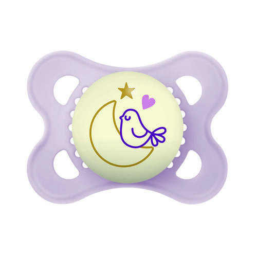 Lot de 2 sucettes Original 2-6 mois Planet Love Night - Coloris aléatoire - MAM