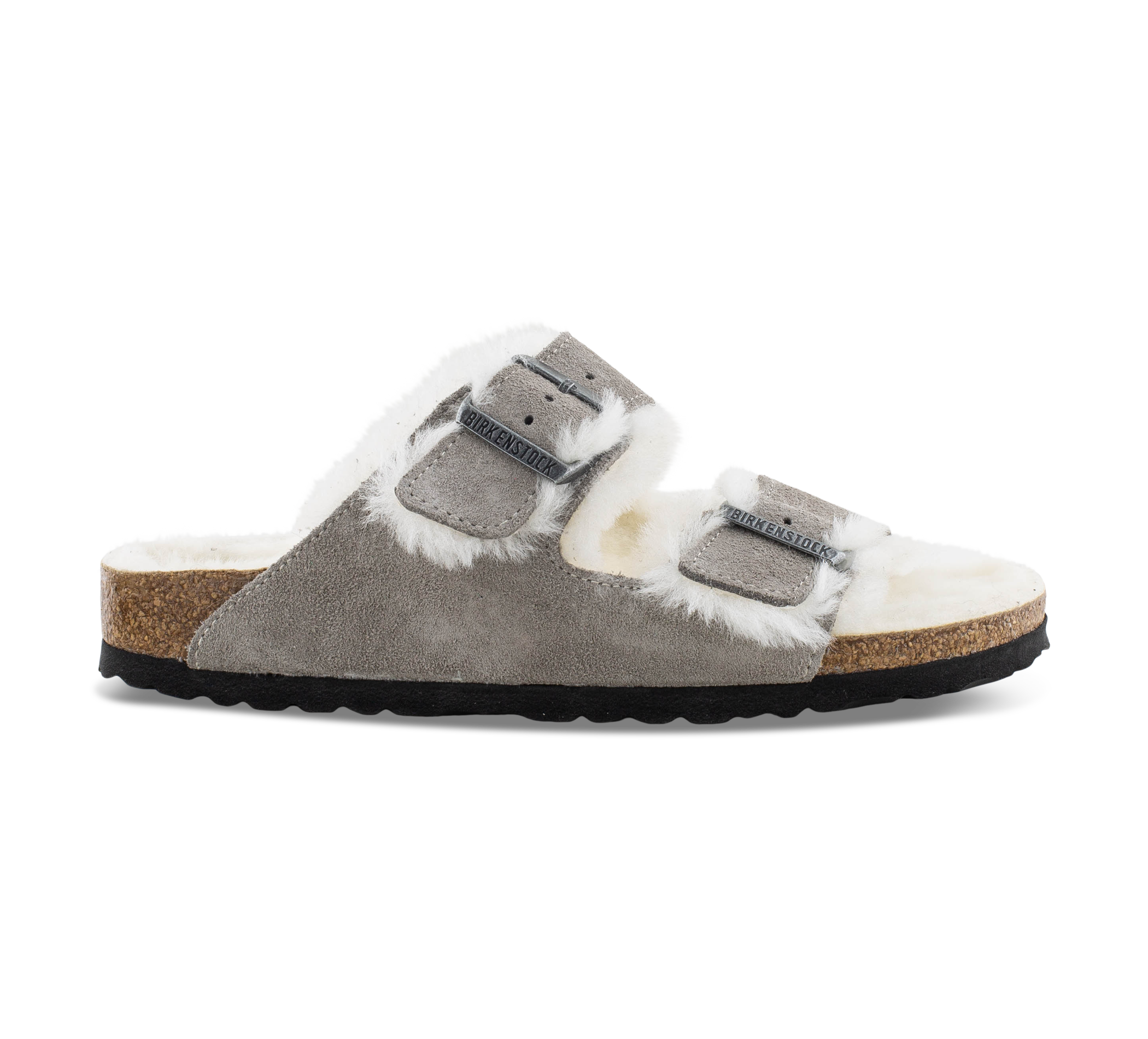 Birkenstock Arizona - Offene Hausschuhe grau