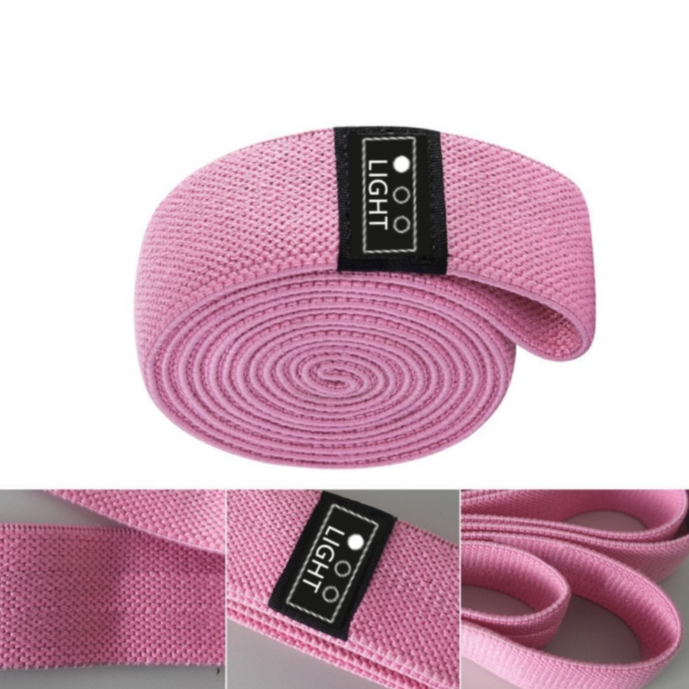 (3er Set) Stoff Fitness Übungsbänder / Widerstandsbänder / Gymnastikbänder für Training / Yoga / Pilates - Lila / Pink / Türkis