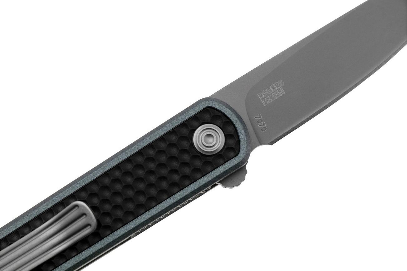 CRKT Pup 7070 Bead Blast AUS10, Gray GRN, zakmes, Richard Rogers design