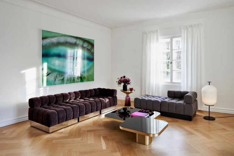 ClassiCon Plissée vloerlamp Zwart