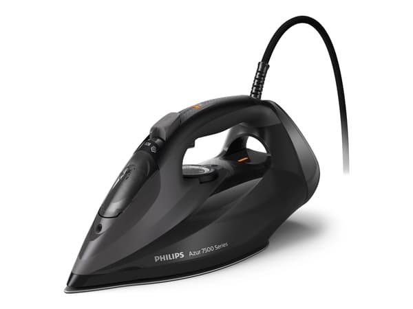 Philips Azur 7500 Series DST7511 - Dampstrykejern med automatisk slukking - såleplate: SteamGlide Elite - 3200 W - svart