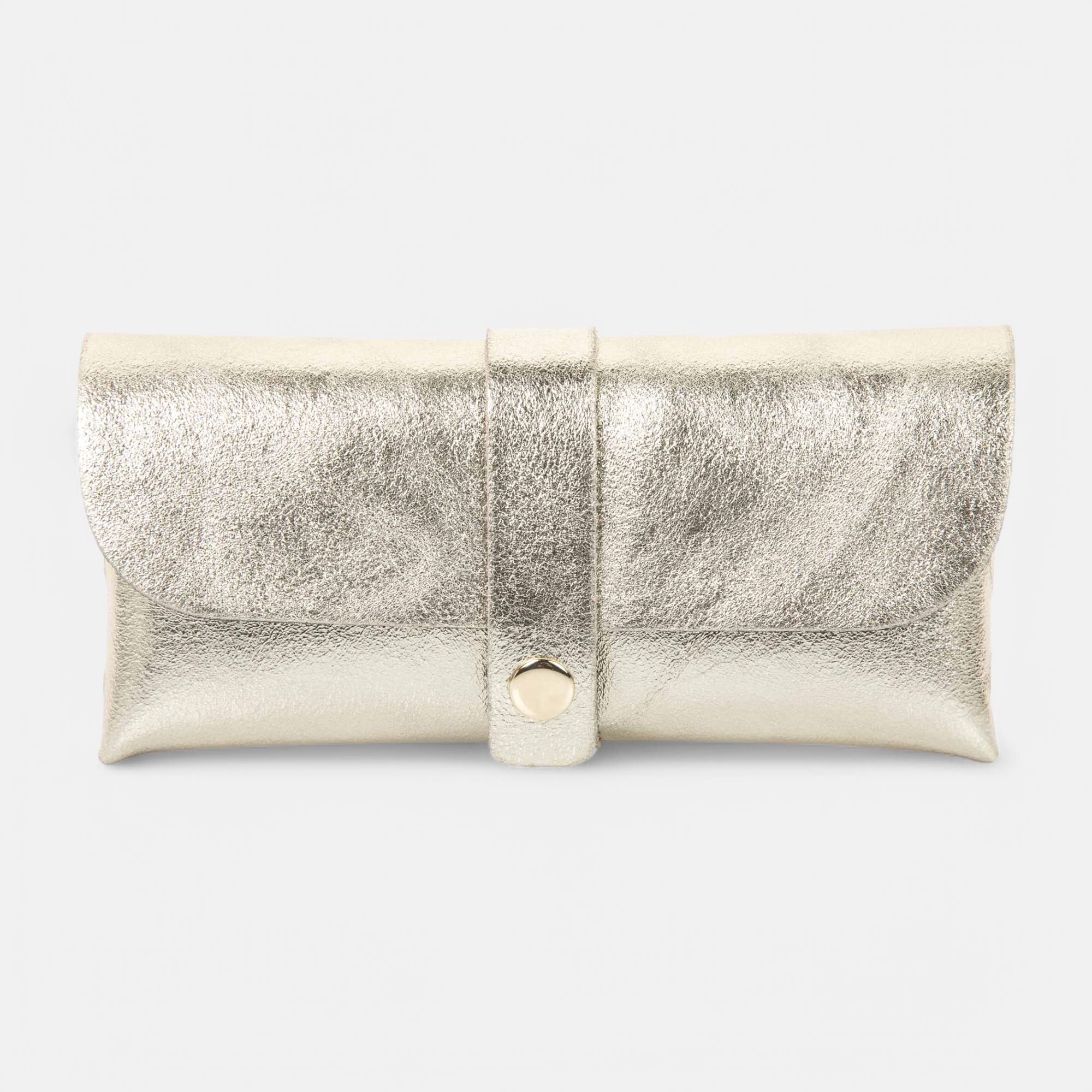 Petite maroquinerie en cuir or