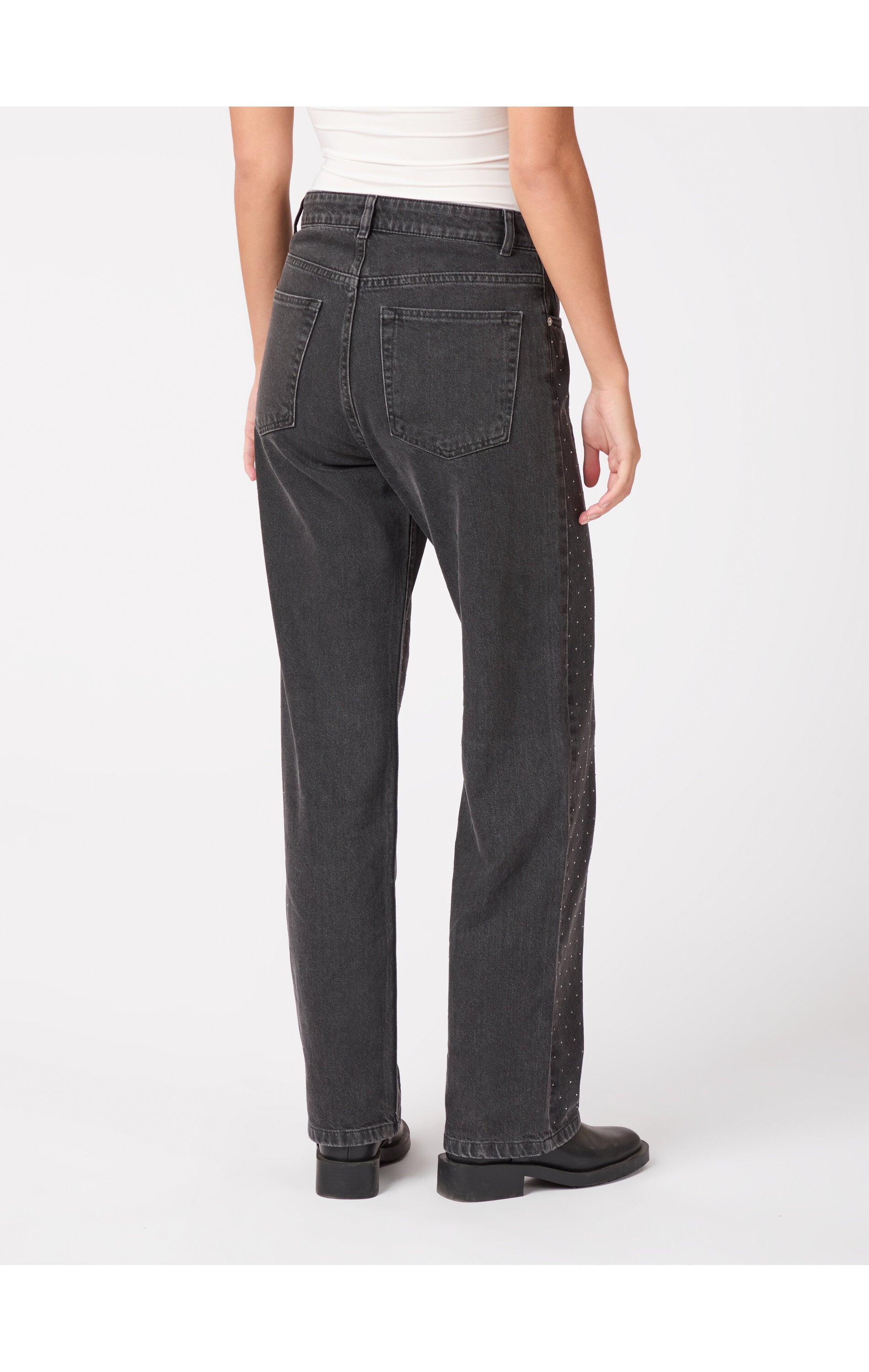 Neo Noir  Simona Bedazzled jeans - sort/grå