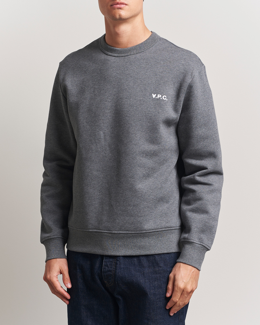 A.P.C. Boxy Fit Petit VPC Sweatshirt Anthracite/White