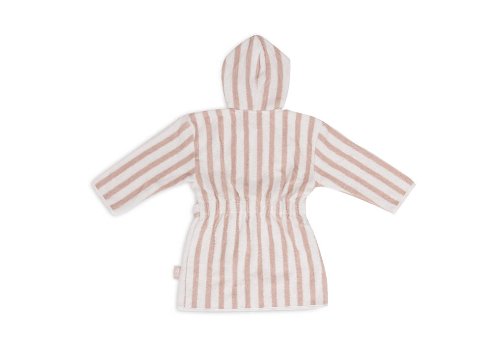 Jollein badjas Stripe Terry Wild Rose
