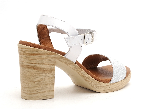 Eva frutos nu pieds talons femme 990 blanc