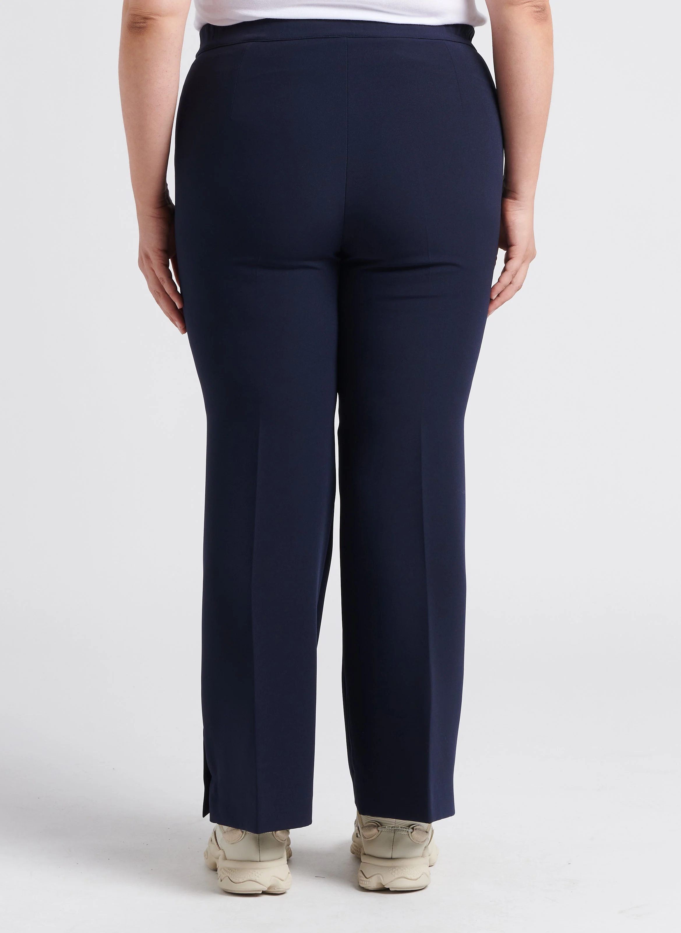 ROBIN - Pantalon droit taille haute | Noir