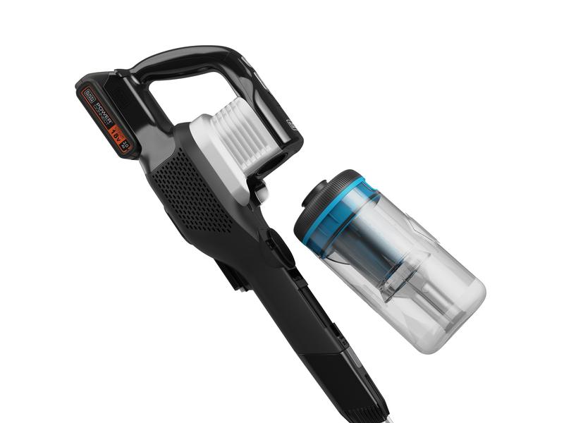 BLACK DECKER Akku-Hand- und Stielsauger BHFEB520D1 Grau/Sch Kabelloser Staubsauger mit Lichtstrahl-Stauberkennung