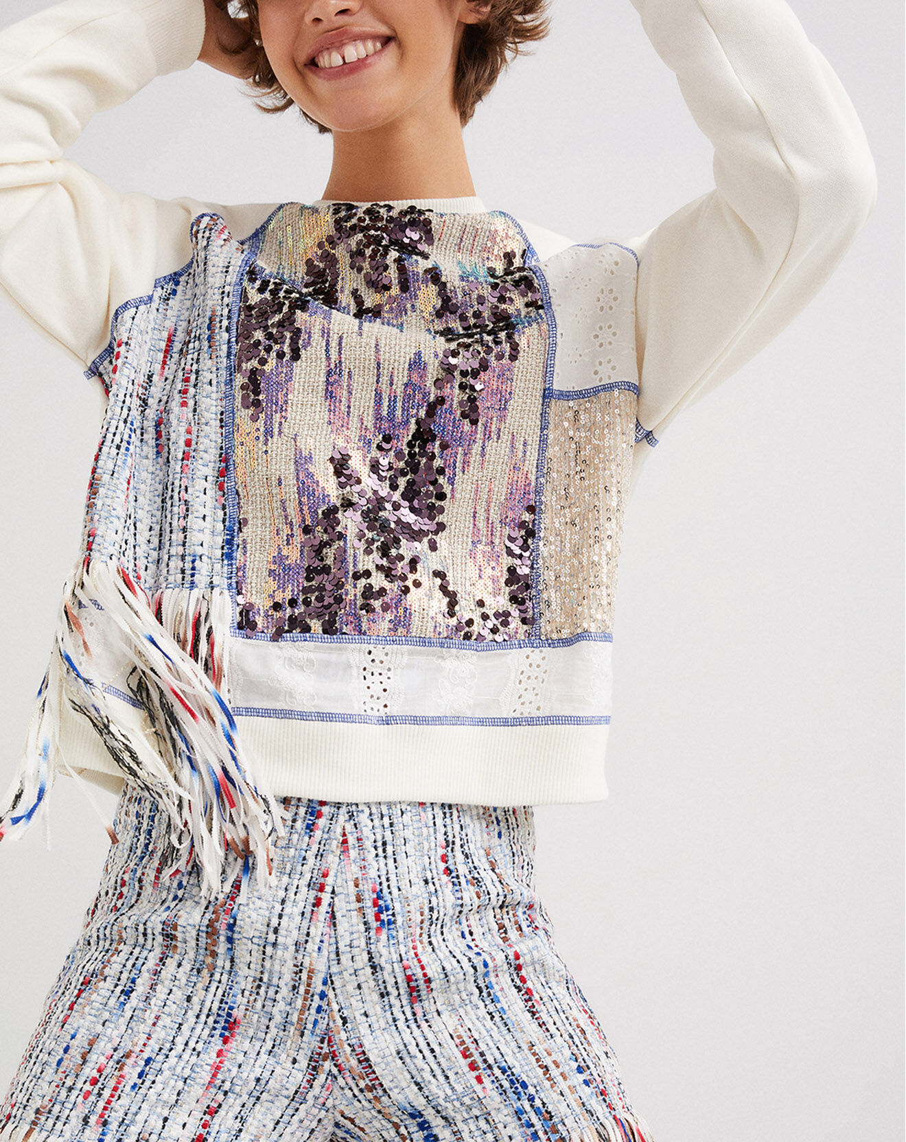 Desigual Short Talya blanc