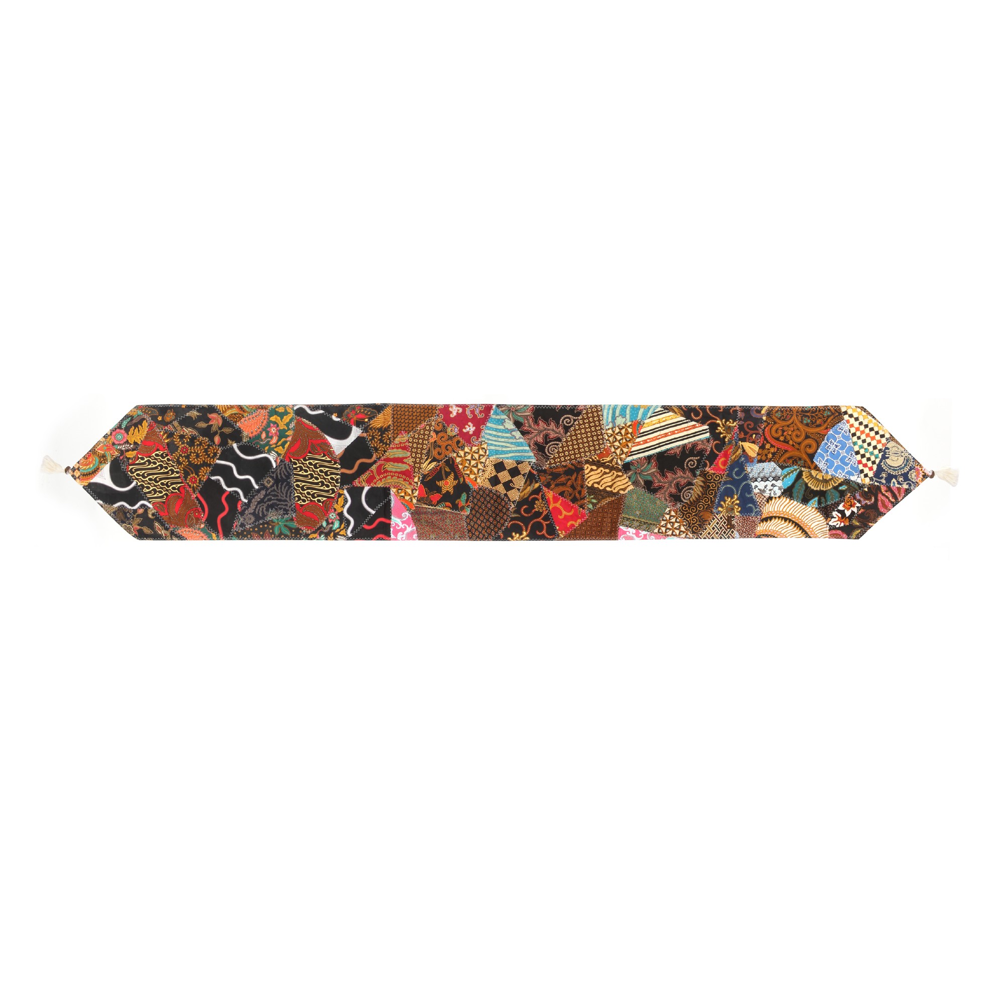Patchwork Tischläufer, multicolor, L 200 cm, B 35 cm von fischer's lagerhaus