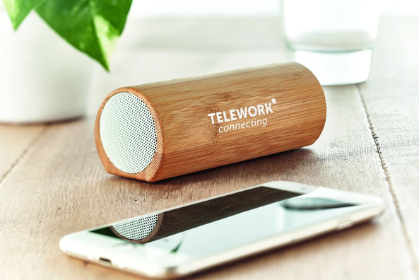 GiftRetail MO6219 - SPEAKBOX Haut-parleur en bambou
