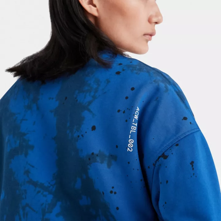 Sweatshirt à motif arbre abstrait Timberland x A-Cold-Wall* en bleu