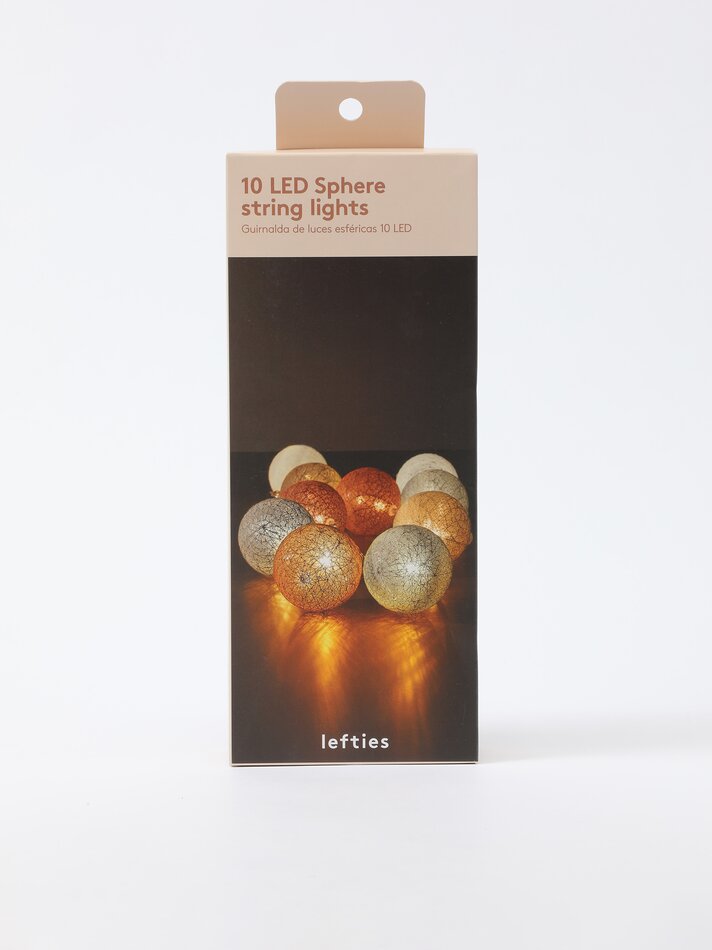 Cordão de luzes LED com 10 LEDs - Marrom
