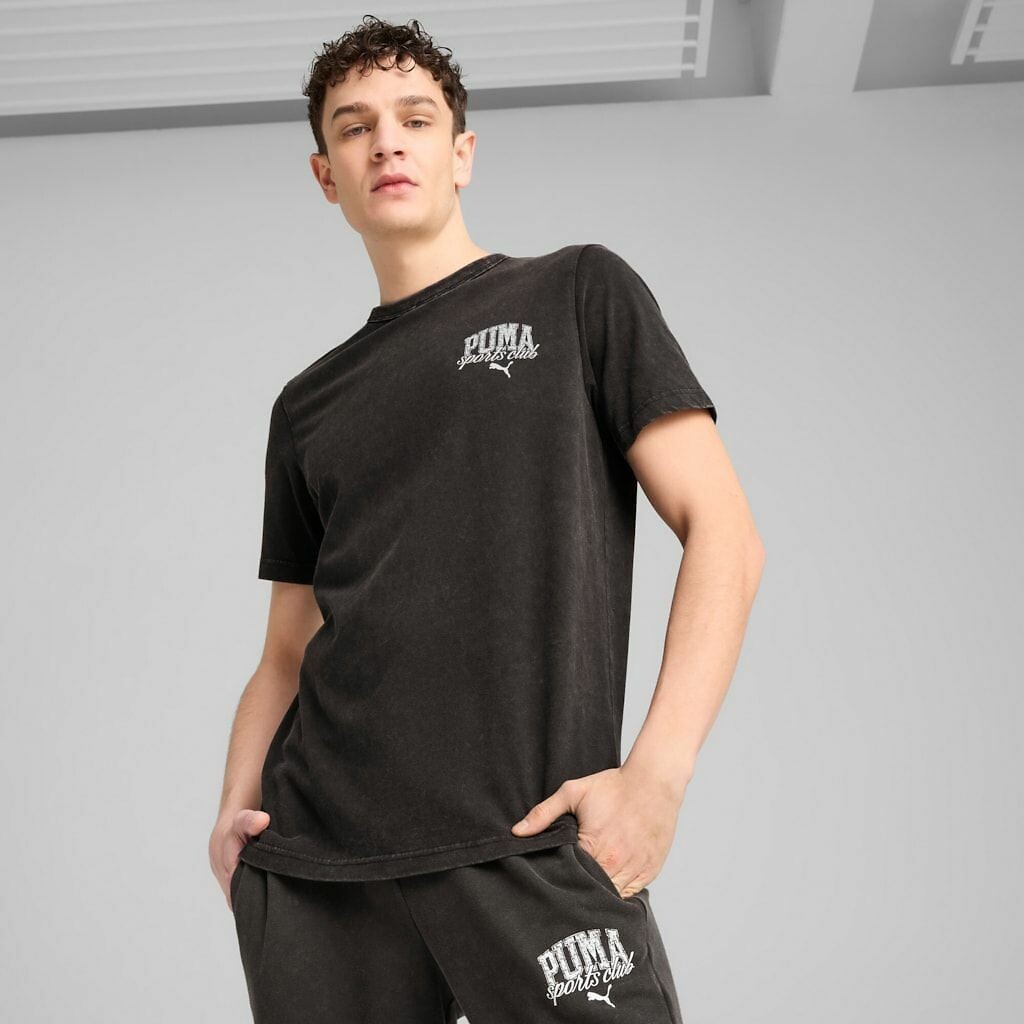 PUMA<br>Camiseta de manga curta, efeito lavado Puma Class