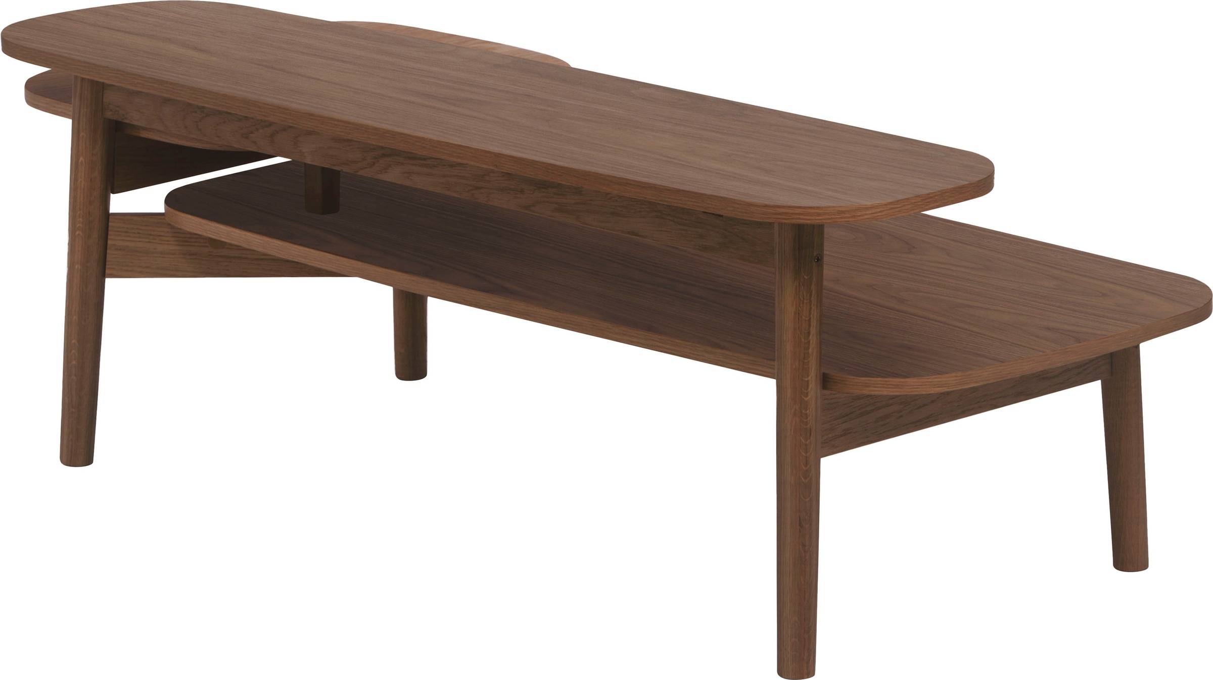 Woodman Couchtisch »Eichberg, Kafeetisch, Sofatisch, Wohnzimmertisch« mit 3 verschiedenen Ebenen, Breite 120 cm, FSC®-zertifiziert