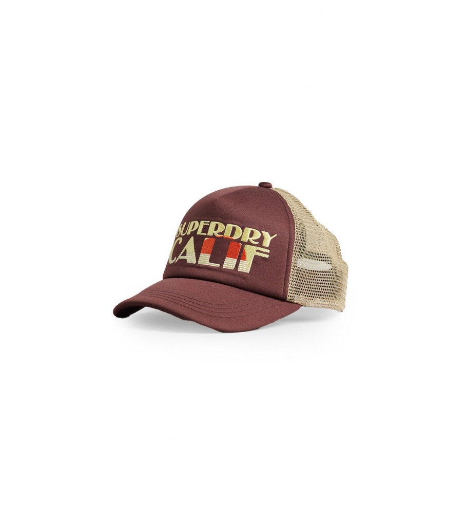 Boné Trucker Superdry Vintage Logo Marrom