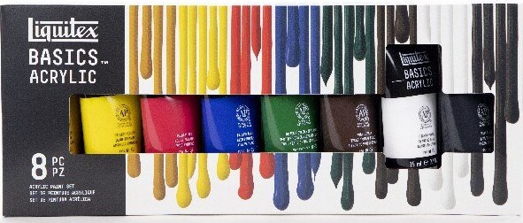 Liquitex - Akrylmaling Sæt Med 8 Farver - 75 ML