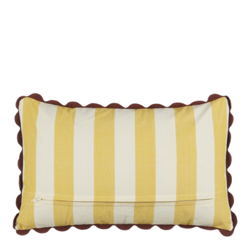 Kussen streep geel - l55xb35xh10cm