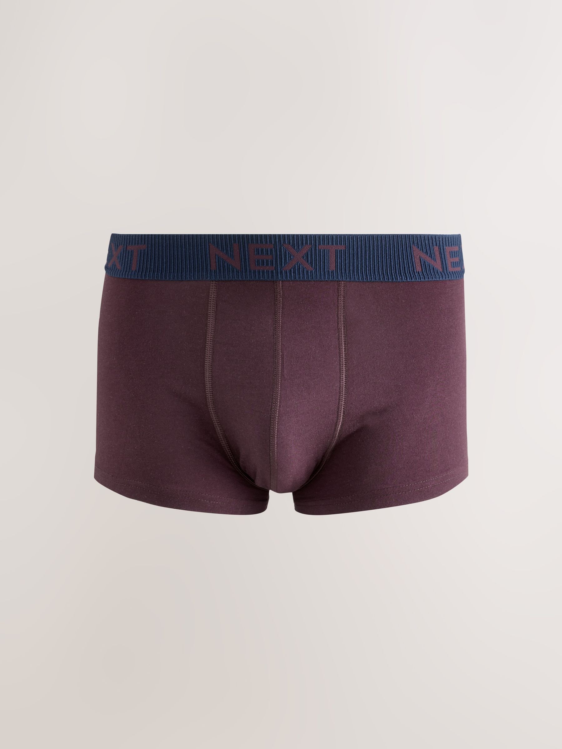Roze/blauw/groen marineblauwe tailleband met textuur - Hipster boxers van katoenrijke mix