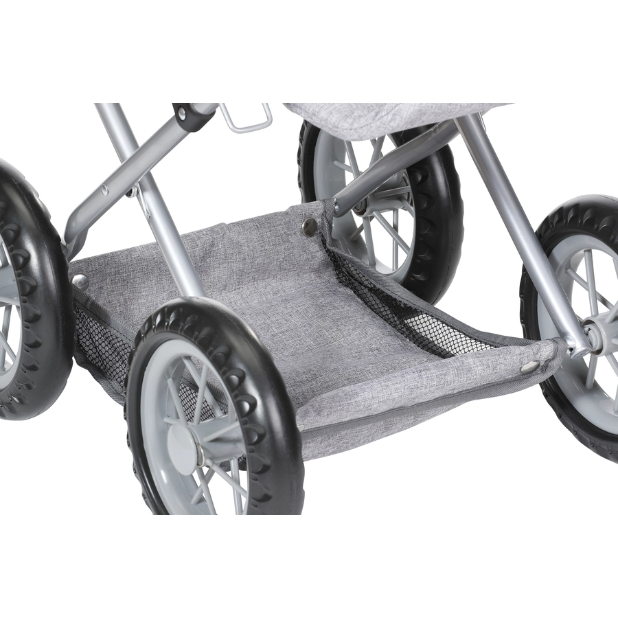 knorr toys® Puppenwagen Ruby - stone brown grau