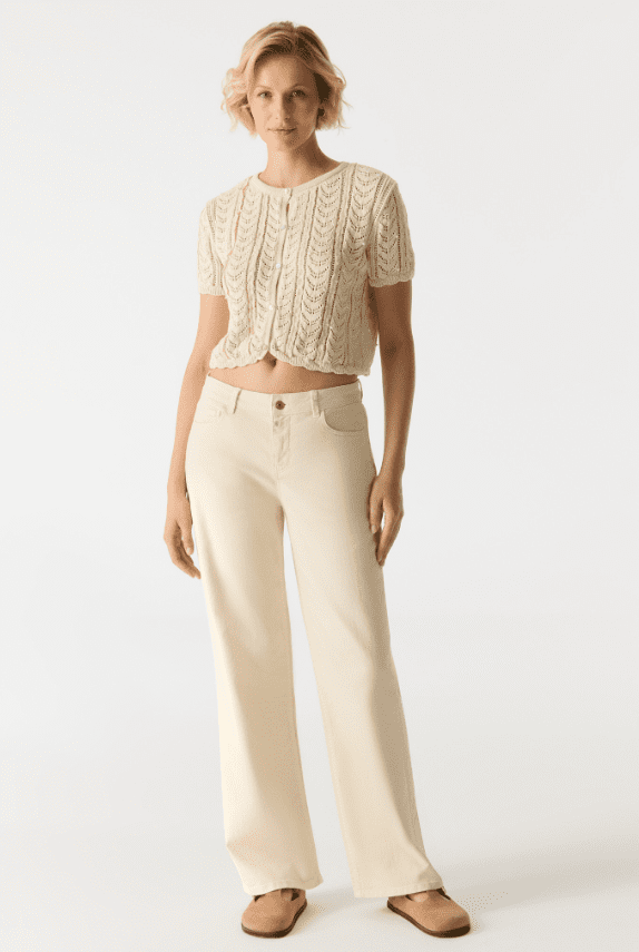 COJ Denim - Nova Mid Waist Jeans - Sand