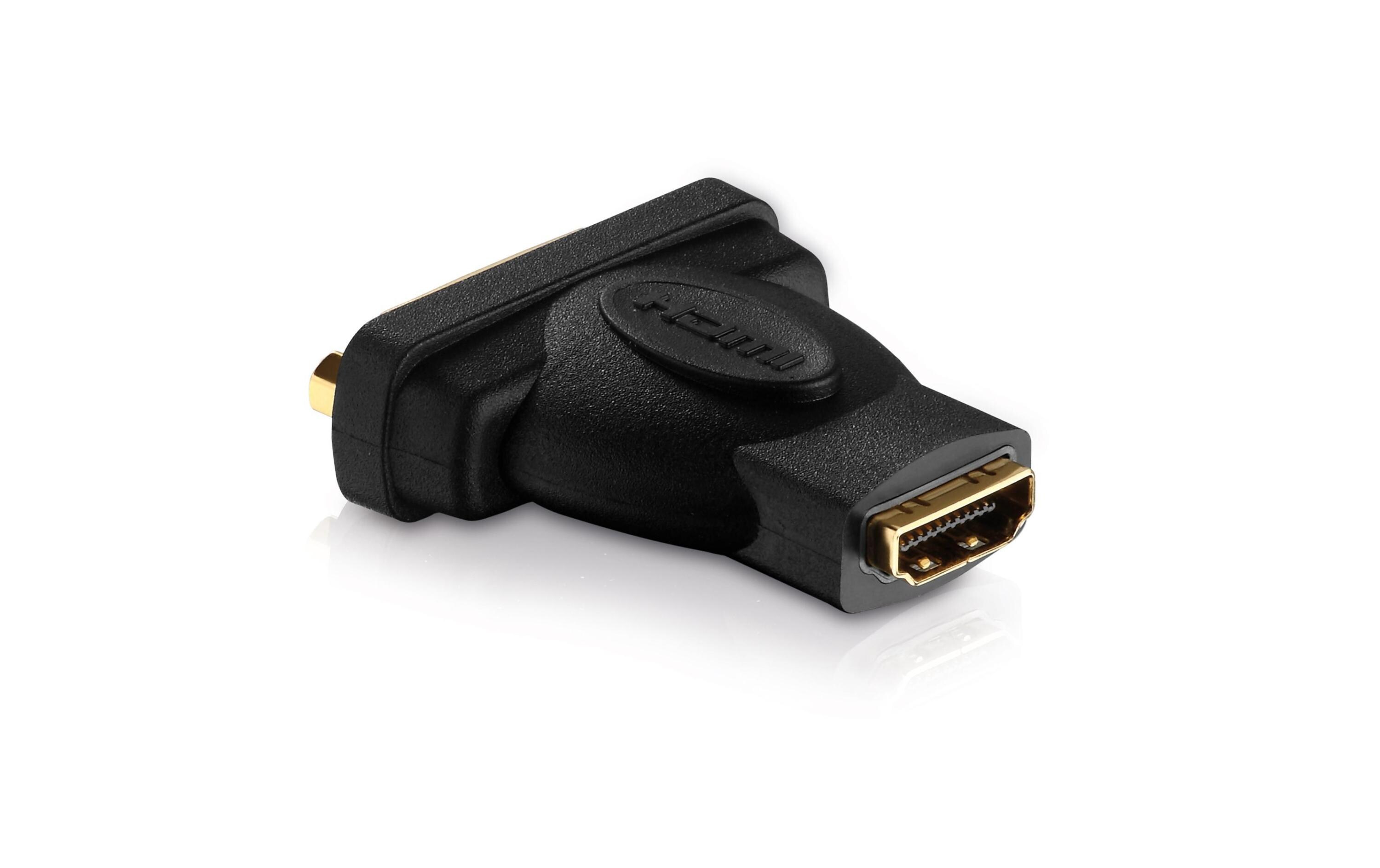 Adapter HDMI - DVI-DHDMI A Buchse auf DVI-D Buchse (24+1), schwarz