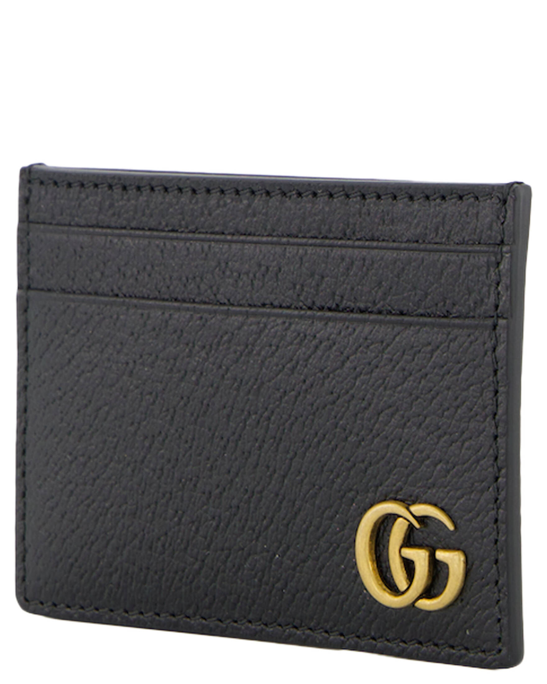 Gucci| Herren Kartenetui GG MARMONT aus Kalbsleder mit Geldscheinklammer