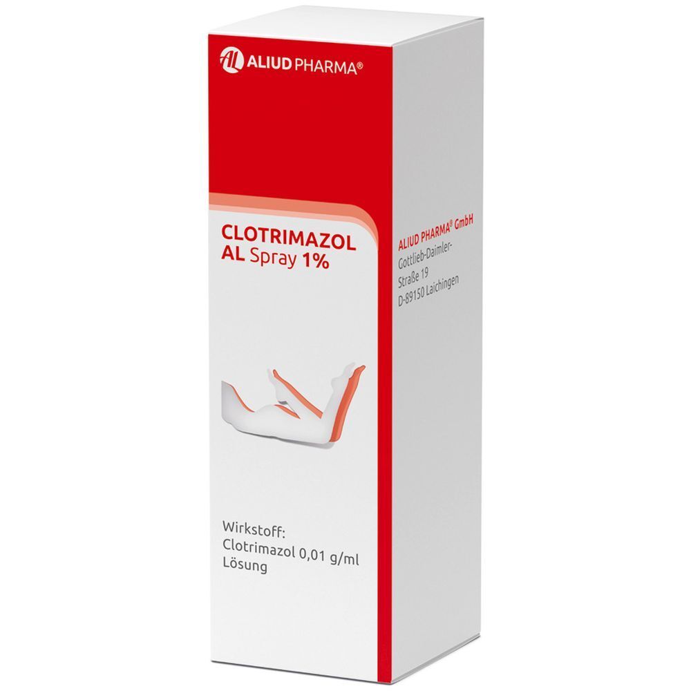 Clotrimazol AL Spray 1% bei Fußpilz