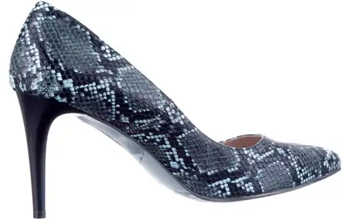 8 Giulia blauw/zwart snake combi - maat 44 pump blauw/zwart snake combi - maat 44 Calandschoen