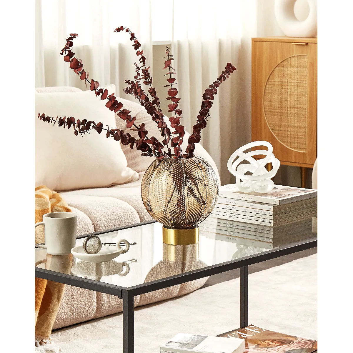 BELIANI Vase à Fleurs - Felli Marron