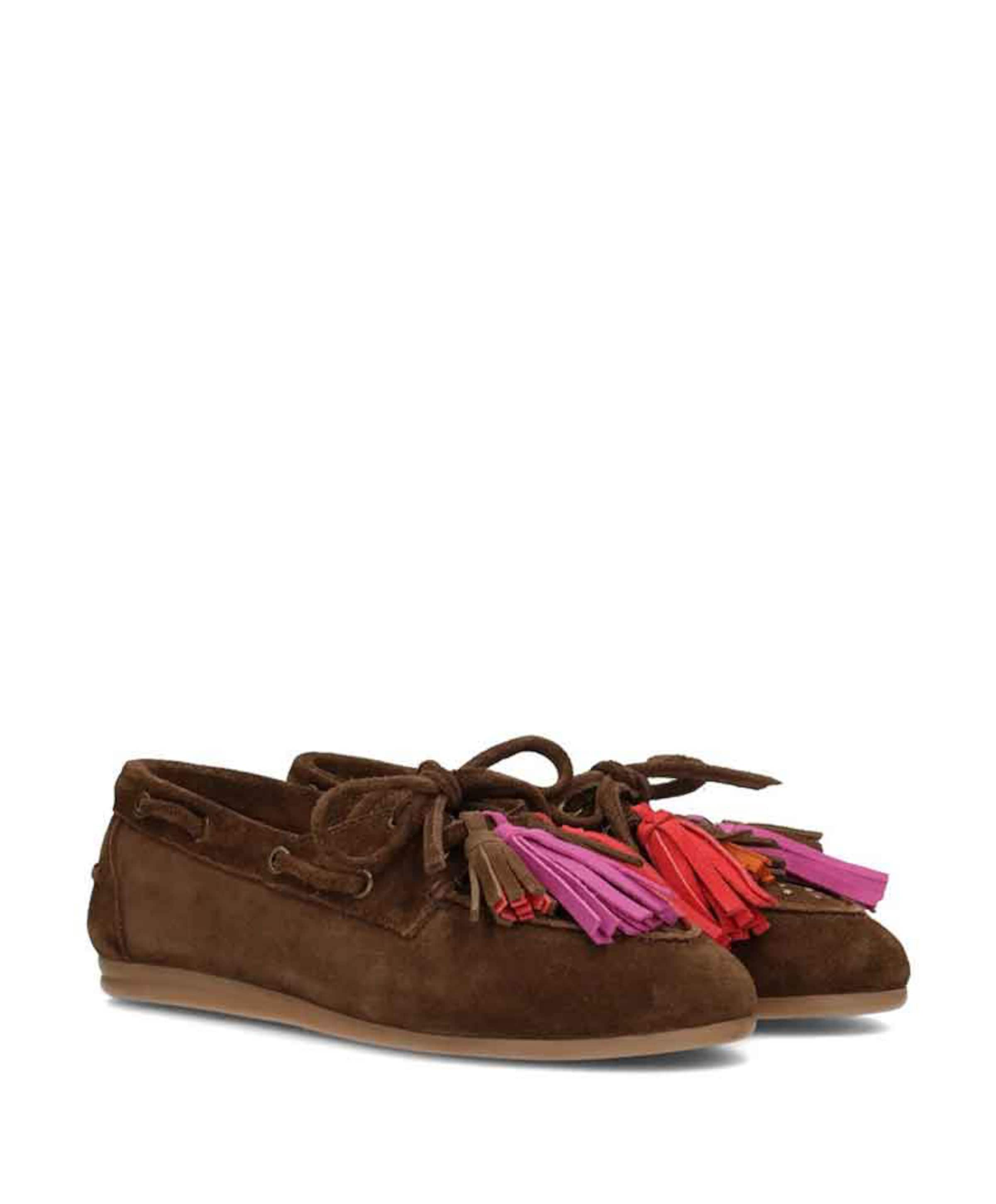 Poelman Vita dames mocassins bruin