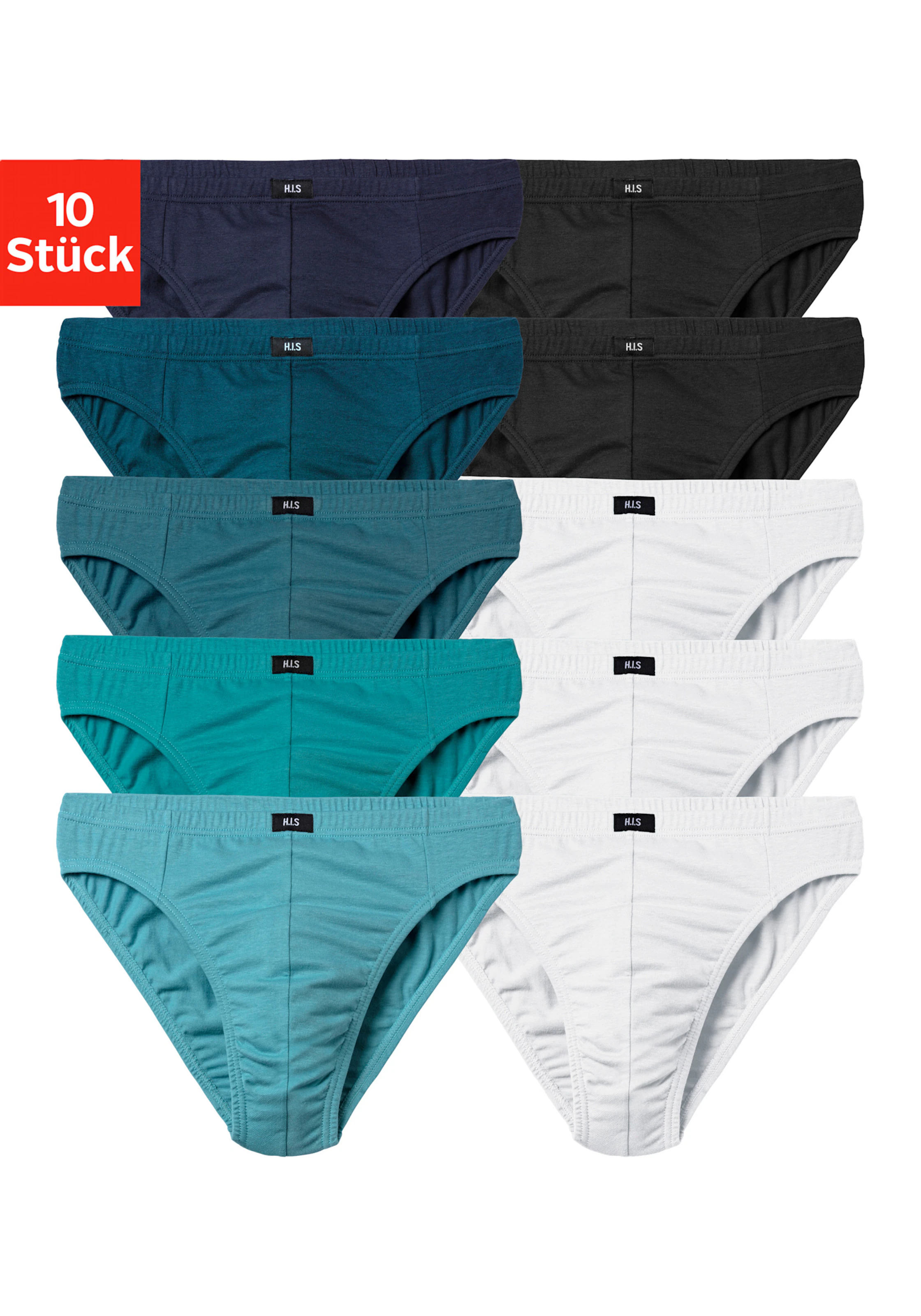 H.I.S Slip in hellblau, hellpetrol, petrol, dunkelpetrol, navy, weiß, schwarz